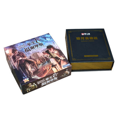 Buy Spot UV Personalised Board Game With Golden Foil Box shrink wrapped online manufacture
