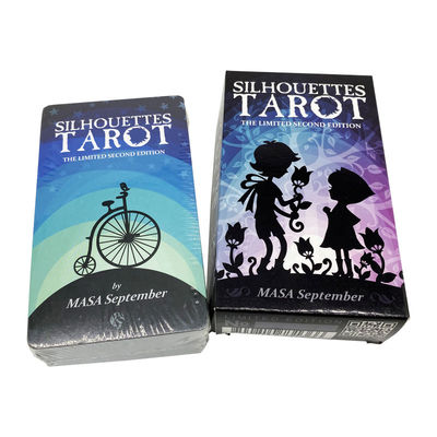 Buy 70*120mm Printable Tarot Cards , linen texture Halloween Oracle Cards online manufacture