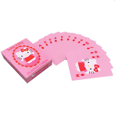 Buy Custom made playing cards deck of pink white card Hello Kitty online manufacture