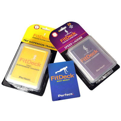 Buy 57x87mm Exercise Workout Cards , OEM Bodyweight Exercise Cards online manufacture