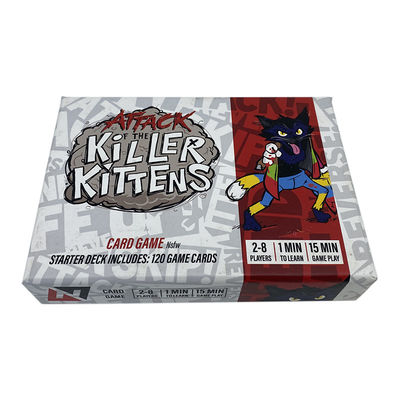 Buy 0.35mm Plastic Pvc Printable Game Cards , Killer Game Cards Custom Printing Paper online manufacture