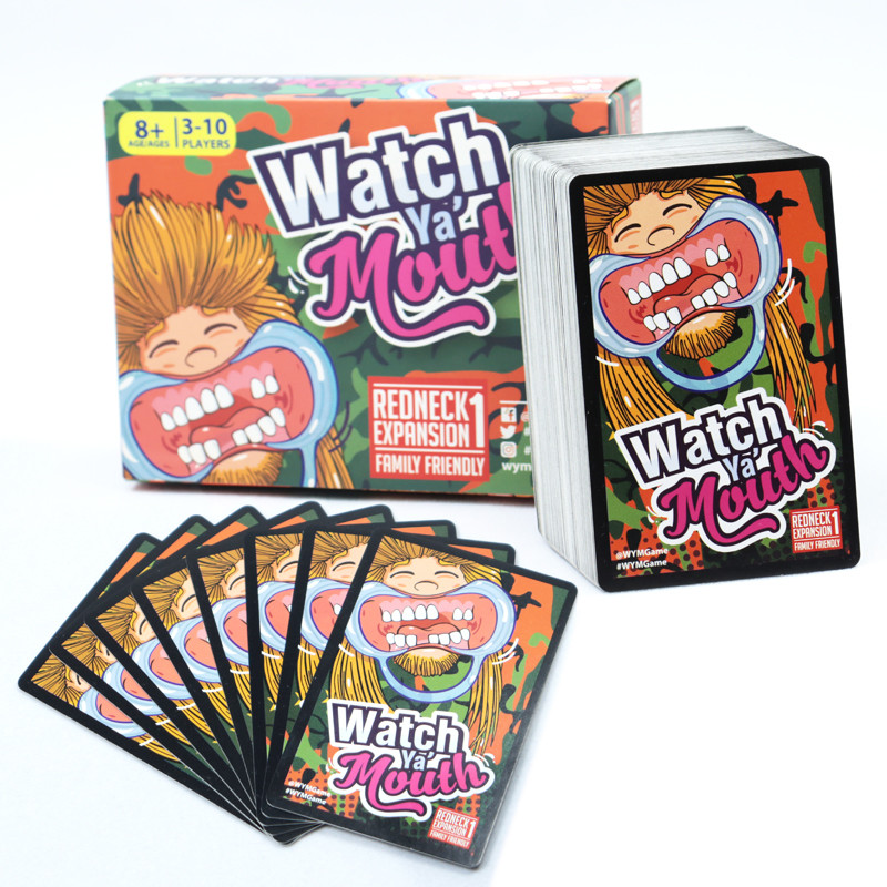 Paper Normal Watch Ya Mouth Board Game OEM Playing Cards Flash Cards Normal