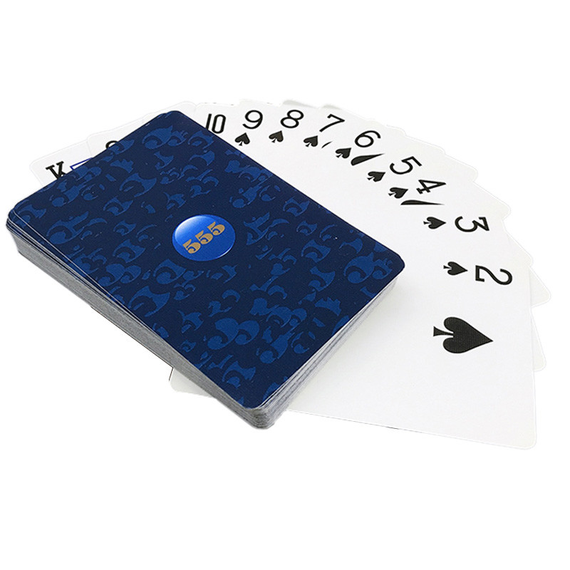 57*87mm Air Cushion Finish Playing Cards 555 Blue Back