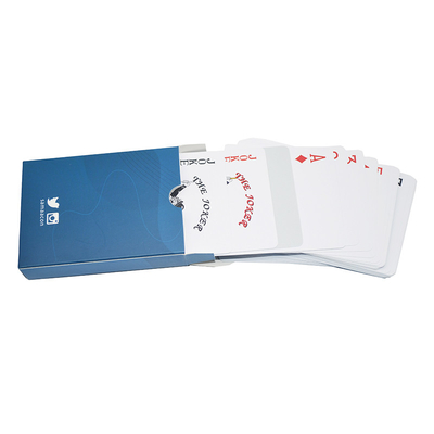 Custom plastic poker cards bridge size waterproof durable with samples for free