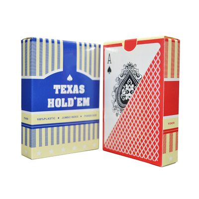 0.35mm Arabic Waterproof plastic coated playing cards Jumbo Black Casino OEM ODM