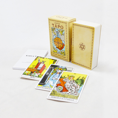 Indoor Entertainment Tarot Cards in Grid Box Custom Printing Oracle for Paper Games