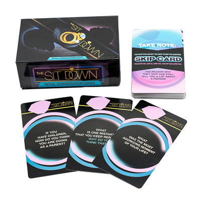 Night Party Adult Couple Card Games Custom Printing For Funny Initial Conversation