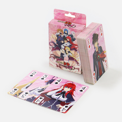 Custom Eco-friendly Printed Anime Poker Decks Packs Set With Texture Surface Finishing