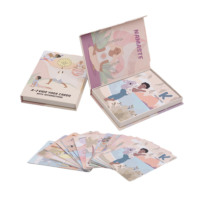 Customized Paper Yoga Practice Card For Educational Memory Manufacture Sports Sets