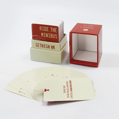 Logo Custom Print Luxury Paper Party Personalized Couple Card Deck Games Board Game Playing Cards for Adults