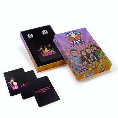 Custom Content Table Game Drinking Party Playing Card Games For Adult Customized Surface Finishing In PDF Artwork Format