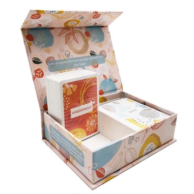 Custom Printing Beautiful Love Two People Game Cards Custom Size Family Funny Questions Couple Cards Game Manufacture