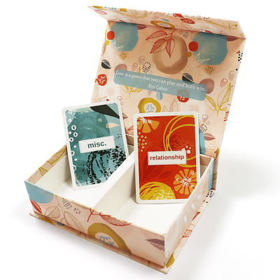 Personalized Two Decks Question Conversation Couples Playing Card Game Custom Printing Eco-Friendly Customization