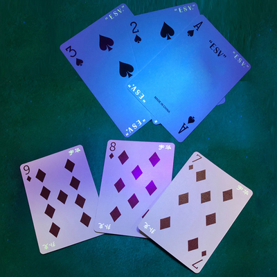 Custom Printing Adult Game Poker Security Anti-fake Casino Playing Cards Luminous