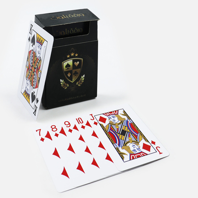 Waterproof Plastic Playing Cards With Customized Logo Durable Arabic PVC 63*88mm Waterproof
