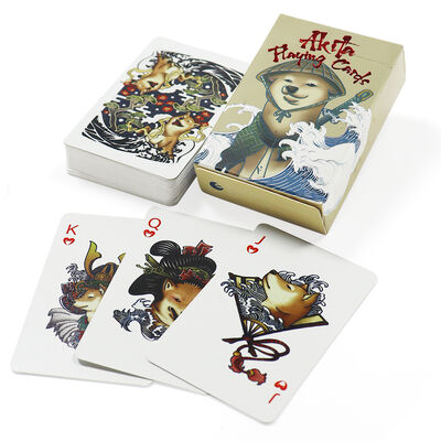 Wholesale Custom Poker Printing Design Embossing Process Super MINI Puppy Pattern Paper Playing Cards and Boxes