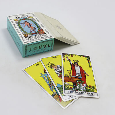 Custom Printed Oracle Tarot Cards with Guidebook in Grid Box for Divination