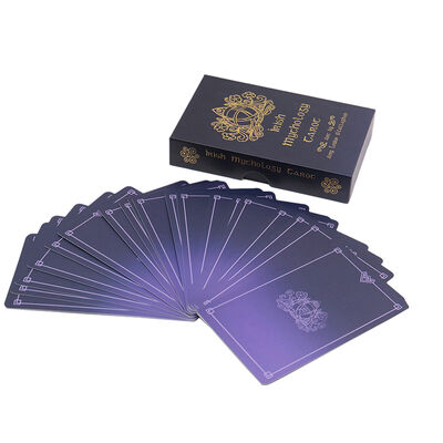 Custom Size Gold Foil Eco-friendly Printable Tarot Cards with Personalized Design