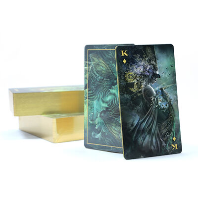 Customized Design Tarot Cards with 310gsm Black Core Paper and Guidebook Included