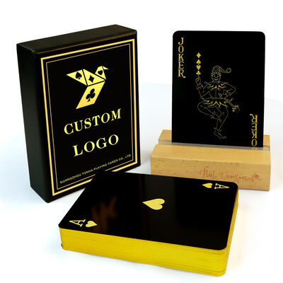 Professional Custom Eco-Friendly Paper Gold-embossed Personalized Poker Cards with Customized Packaging Box
