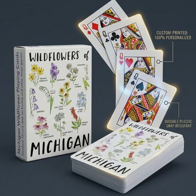 Premium Bridge Size Custom Plastic Playing Cards Professional Deck with Custom Logo Printing and Durable Tuck Box