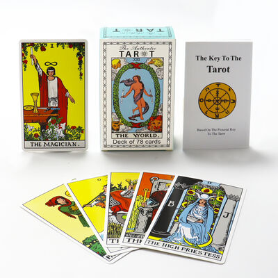 Full Color Custom Classical Tarot Oracle Printing Personalized Color Tarot Card Factory Design Tarot Cards with Guidebook
