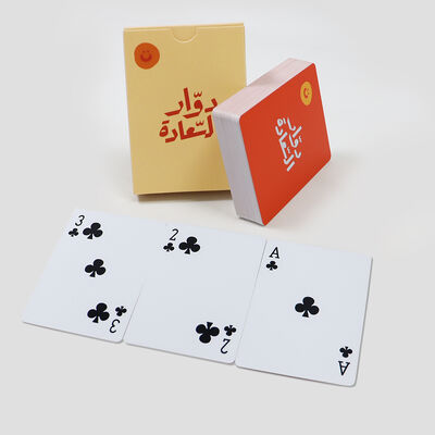 Custom Arabic Playing Cards Durable Plastic Pvc for Kids Customized Printing Waterproof Plastic Playing Cards in Bulk