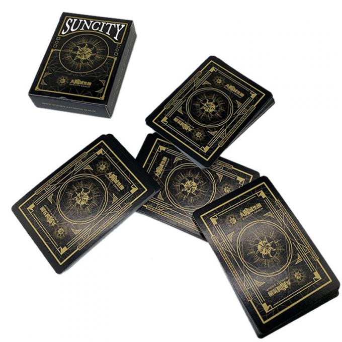 Custom printing deck of black and gold playing cards made in China