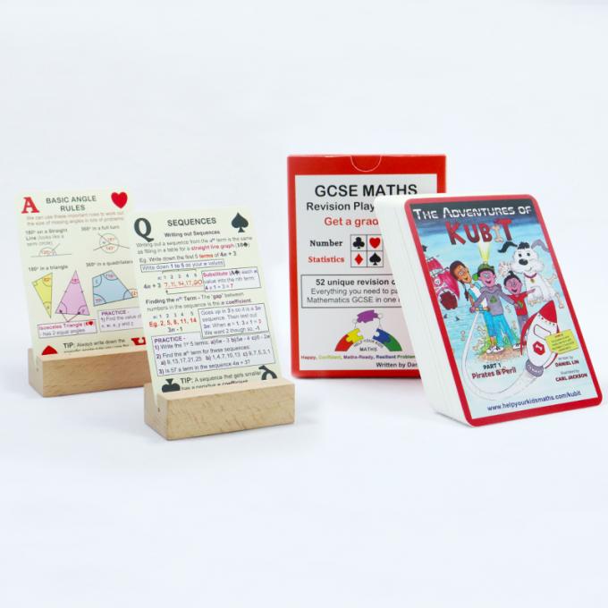 Playing Cards For Math Lab Paper Maths Revision Game Playing Cards Custom Printed For Let's Talk ...