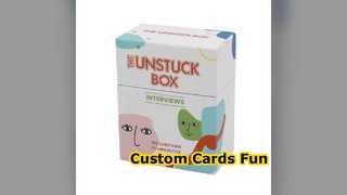Customized Game Cards Outdoor Fun Family Interactive