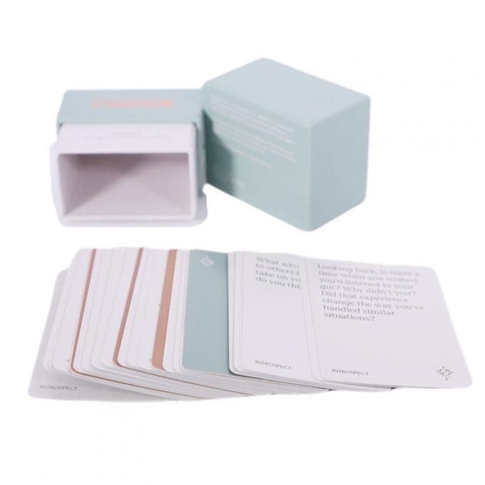 280g Printable Game Cards ODM OEM Finish Flash Paper Playing Cards With