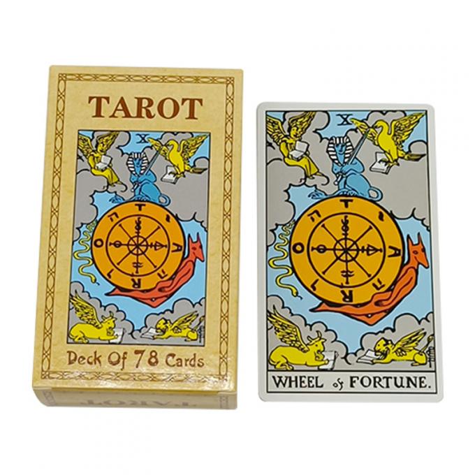 Gold Foil Printable Tarot Deck Cards 57x87mm Matte Lamination